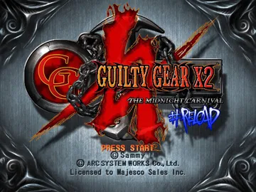 Guilty Gear X2 Reload The Midnight Carnival (USA) screen shot title